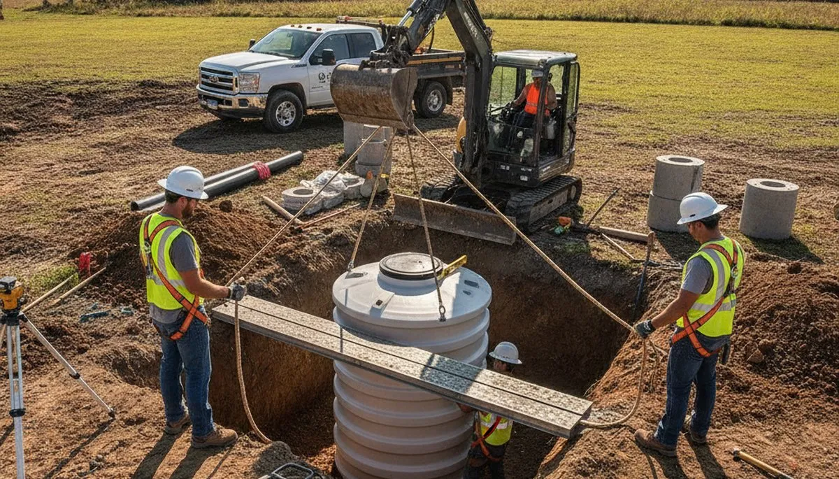 Septic tank installation for Berkeley, CA home by professional plumbers